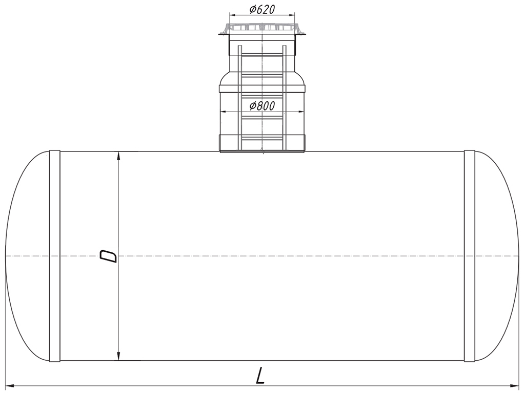 Rezervor subteran pentru lichide agresive TankLine TLA